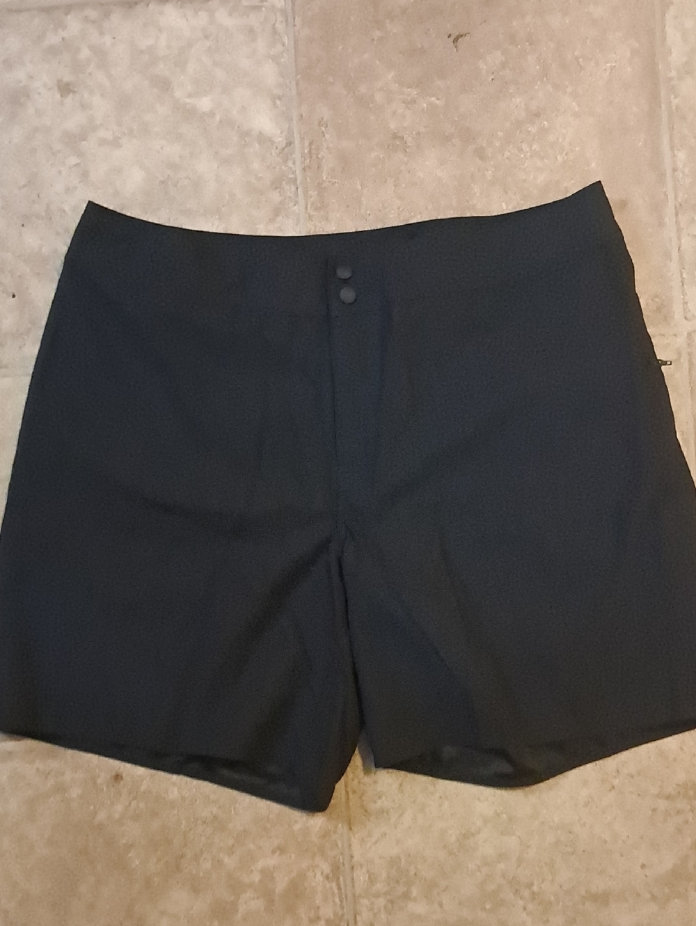 L.L. Bean Black Sunsmart High-Waist Short UPF50+ Hiking Fishing Golf Outdoor